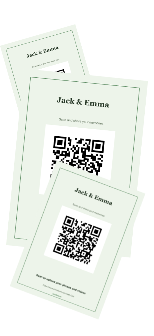 Print QR codes for the venue